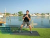 Side Step Squat with Rotational Air Press
